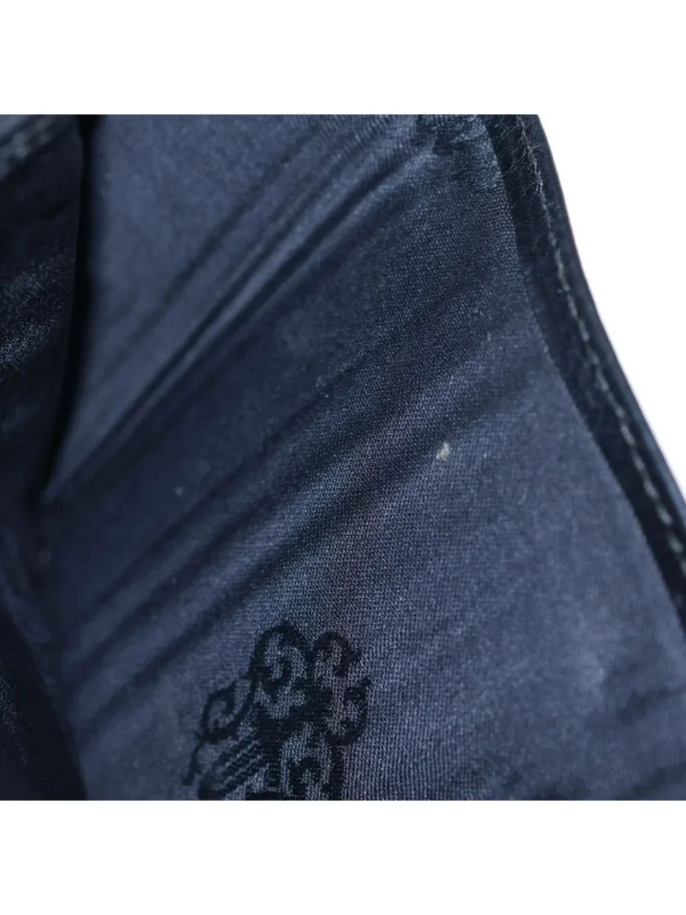 Chrome Hearts Cross Ball Button Leather Wallet Black